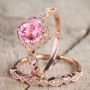18k rose gold filled dainty ring